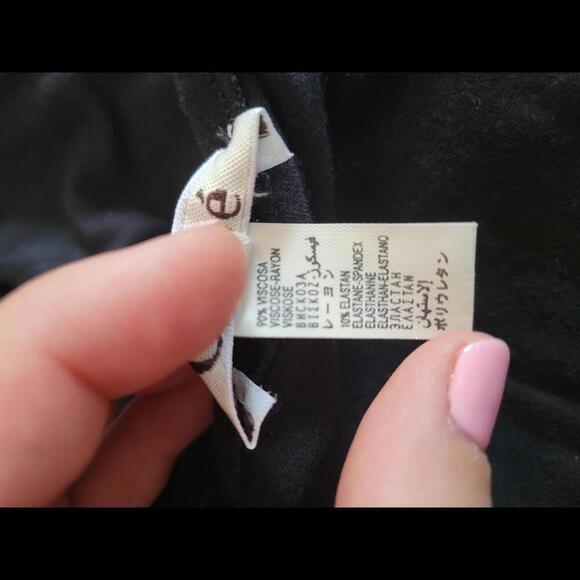 CHLOE size 44 (US size 12) black sleeveless stretchy knit dress - Picture 5 of 5